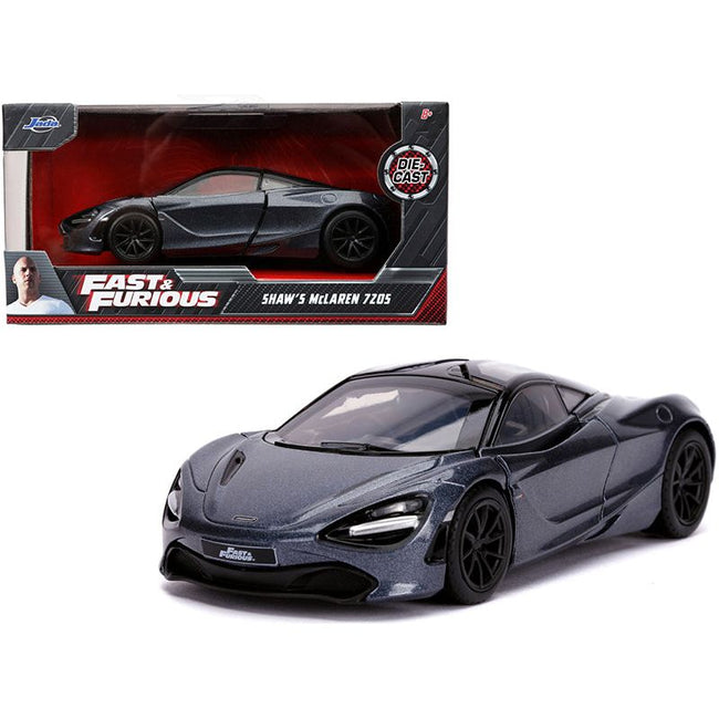 Shaw's McLaren 720S RHD (Right Hand Drive) Metallic Gray "Fast & Furious Presents: Hobbs & Shaw" (2019) Movie 1/32 Diecast Model Car by Jada-Jada-ModelCars.com