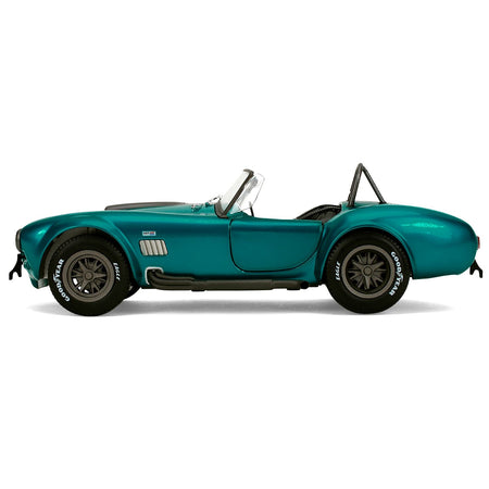 Shelby Cobra 427 MKII Teal Metallic with Gray Stripes "Pink Slips" Series 1/18 Diecast Model Car by Jada-Jada-ModelCars.com