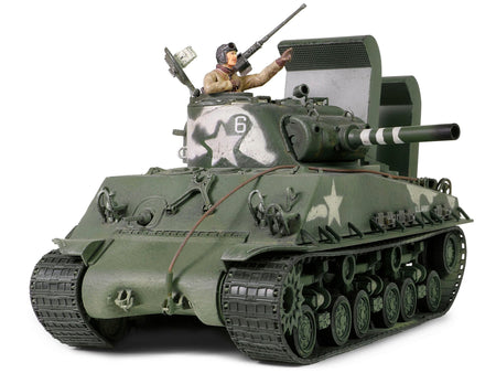 Sherman M4 (105) Howitzer Medium Tank "US Army 711th Tank Battalion Okinawa" (1945) "Engine Plus" Series 1/32 Diecast Model by Metal Proud-Metal Proud-ModelCars.com