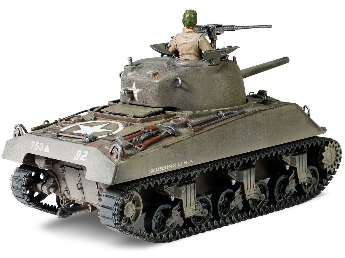 Sherman M4 (75) Medium Tank U.S. "753th Tank Battalion Gustav Line Italy" (1944) "Engine Plus" Series 1/32 Diecast Model by Metal Proud-Metal Proud-ModelCars.com