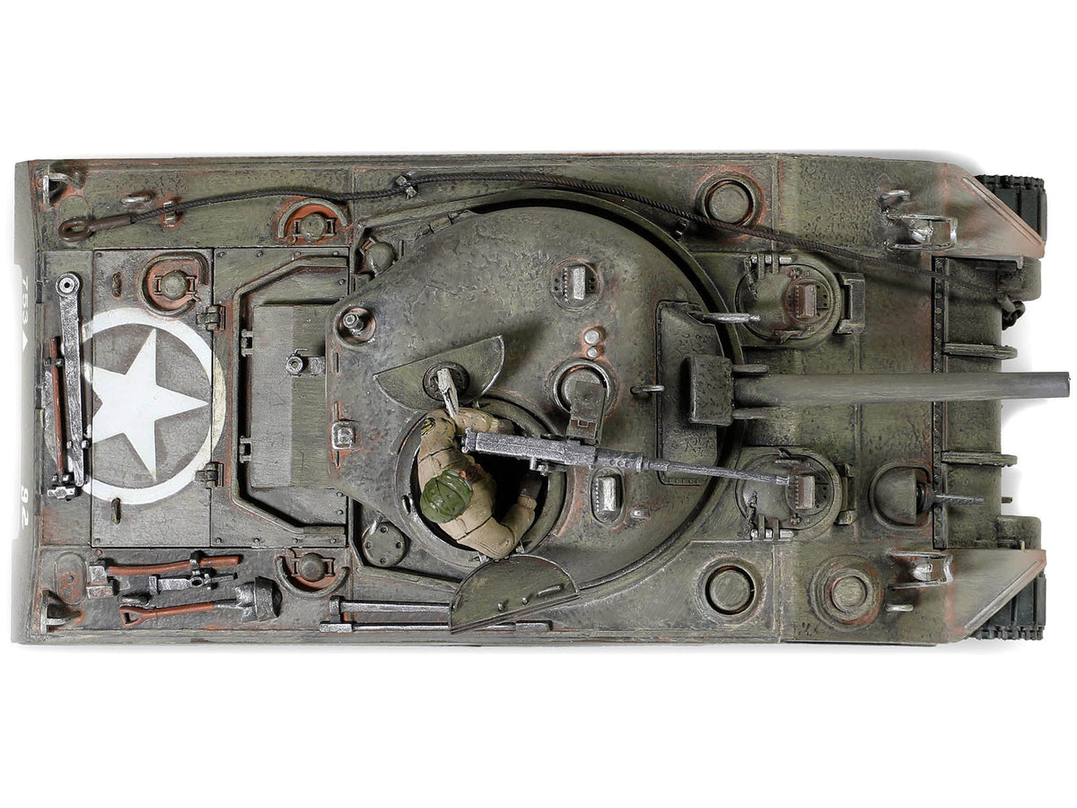 Sherman M4 (75) Medium Tank U.S. "753th Tank Battalion Gustav Line Italy" (1944) "Engine Plus" Series 1/32 Diecast Model by Metal Proud-Metal Proud-ModelCars.com