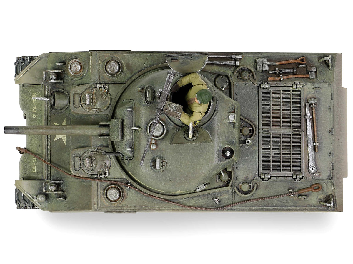 Sherman M4A3 (75) Medium Tank U.S. "Training vehicle C Company 10th Tank Battalion 5th Armored Division New York" (1943) "Engine Plus" Series 1/32 Diecast Model by Metal Proud-Metal Proud-ModelCars.com