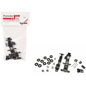 Short Chassis Kit for Kenworth Peterbilt and GMC Cabs 1/87 (HO) Plastic Model by Promotex