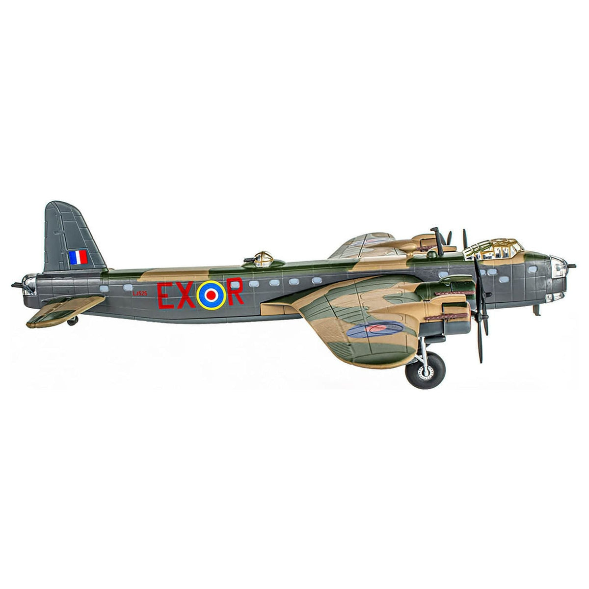 Short Stirling Mk.III Aircraft "Jolly Roger No. 199 Squadron 100 Group" (1943) British Royal Air Force "Planes of World War II" Series 1/144 Diecast Model Airplane by Luppa-Luppa-ModelCars.com