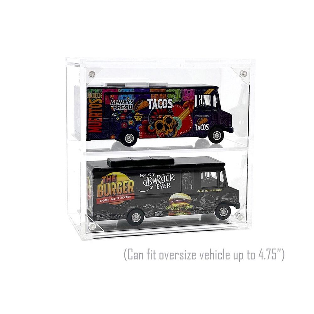 Showcase 2 Cars Desk Top Display Case with Cover "Mijo Exclusives" for 1/64 Scale Models - Other - ModelCars.com