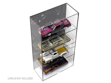 Showcase 4 Car Display Case Wall Mount with Black Back Panel "Mijo Exclusives" for 1/24-1/25 Scale Models-Other-ModelCars.com
