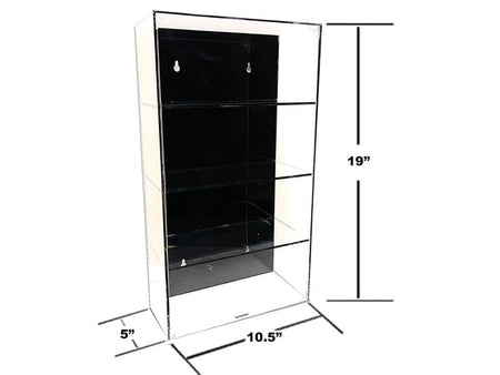 Showcase 4 Car Display Case Wall Mount with Black Back Panel "Mijo Exclusives" for 1/24-1/25 Scale Models-Other-ModelCars.com