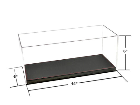 Showcase Acrylic Display Case with Black Synthetic Leather Base "Mijo Exclusives" for 1/18 Scale Models-Other-ModelCars.com