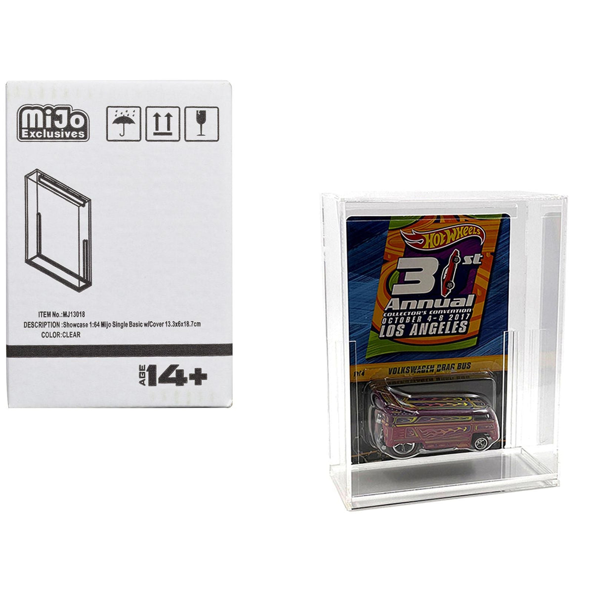 Showcase Basic Single Display Case "Mijo Exclusives" for 1/64 Scale Models-Other-ModelCars.com