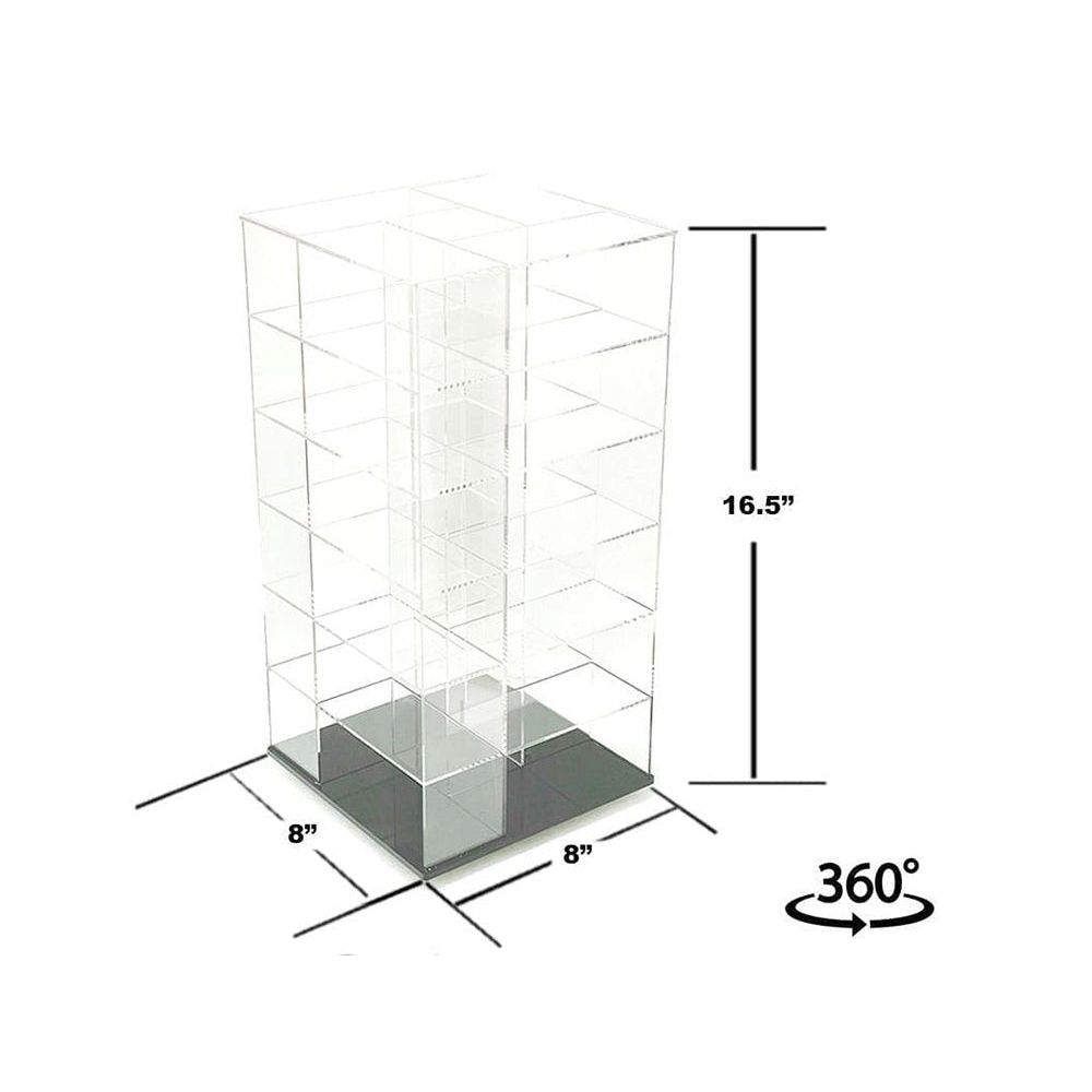 Showcase Large 24 Car Display Desktop Spinner with Cover "Mijo Exclusives" for 1/64 Scale Models-Other-ModelCars.com