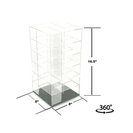 Showcase Large 24 Car Display Desktop Spinner with Cover "Mijo Exclusives" for 1/64 Scale Models-Other-ModelCars.com