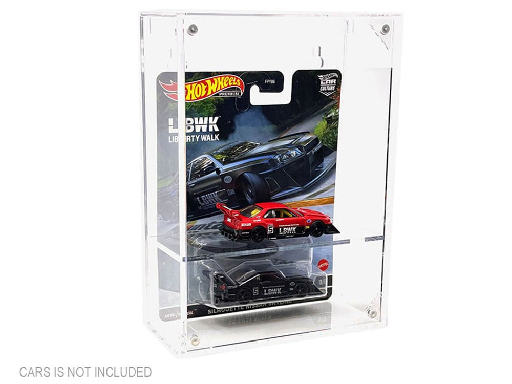 Showcase Premium Collector Single Display Case with Shelf "Mijo Exclusives" for 1/64 Scale Models-Other-ModelCars.com