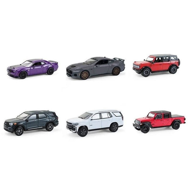 "Showroom Floor" Series 7 Set of 6 Cars 1/64 Diecast Model Cars by Greenlight-Greenlight-ModelCars.com
