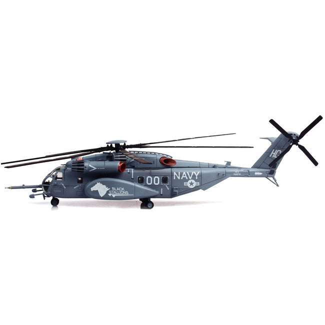 Sikorsky MH - 53E Sea Dragon Helicopter "United States Navy Black Stallions Tail Number 00" Light Gray 1/72 Diecast Model by Panzerkampf - Panzerkampf - ModelCars.com