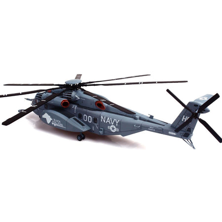 Sikorsky MH - 53E Sea Dragon Helicopter "United States Navy Black Stallions Tail Number 00" Light Gray 1/72 Diecast Model by Panzerkampf - Panzerkampf - ModelCars.com