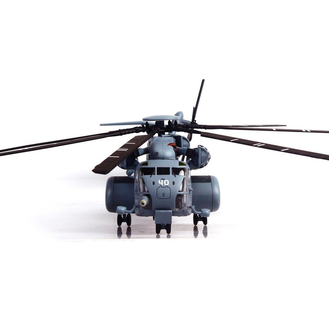 Sikorsky MH - 53E Sea Dragon Helicopter "United States Navy Black Stallions Tail Number 40" Light Gray 1/72 Diecast Model by Panzerkampf - Panzerkampf - ModelCars.com