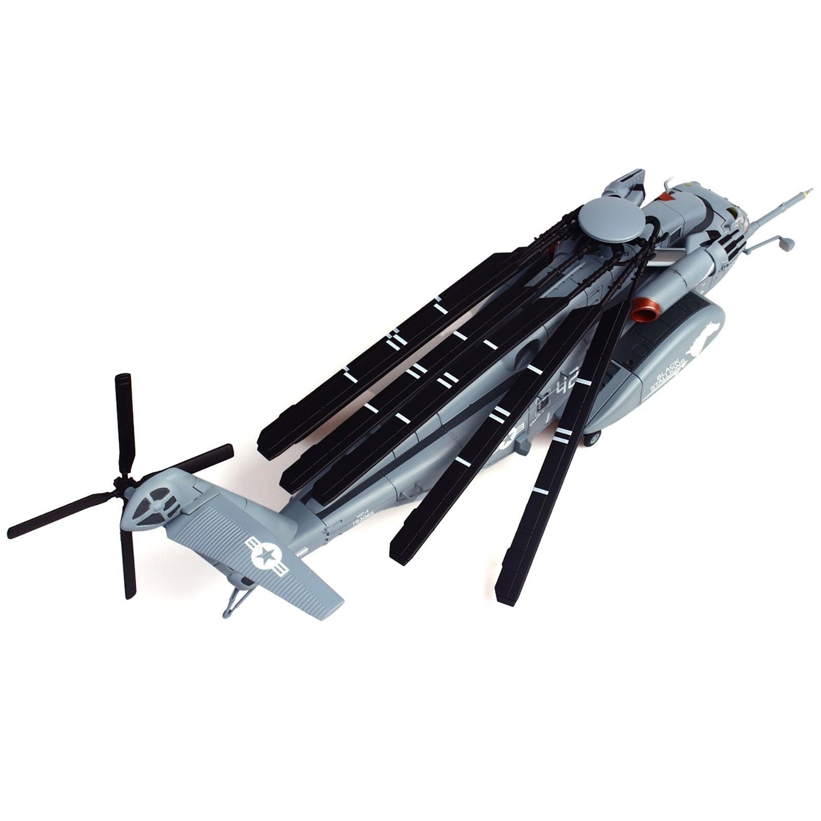 Sikorsky MH - 53E Sea Dragon Helicopter "United States Navy Black Stallions Tail Number 42" Light Gray 1/72 Diecast Model by Panzerkampf - Panzerkampf - ModelCars.com