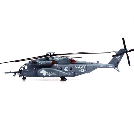 Sikorsky MH - 53E Sea Dragon Helicopter "United States Navy Black Stallions Tail Number 42" Light Gray 1/72 Diecast Model by Panzerkampf - Panzerkampf - ModelCars.com