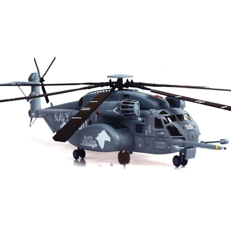 Sikorsky MH-53E Sea Dragon Helicopter "United States Navy Black Stallions Tail Number 50" Light Gray 1/72 Diecast Model by Panzerkampf-Panzerkampf-ModelCars.com