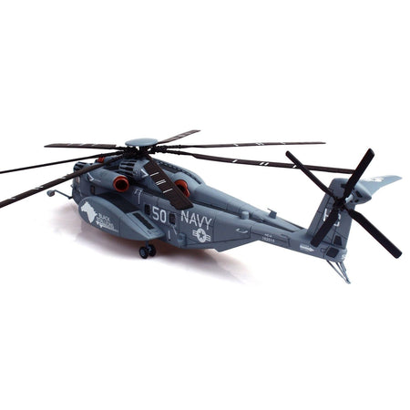 Sikorsky MH-53E Sea Dragon Helicopter "United States Navy Black Stallions Tail Number 50" Light Gray 1/72 Diecast Model by Panzerkampf-Panzerkampf-ModelCars.com