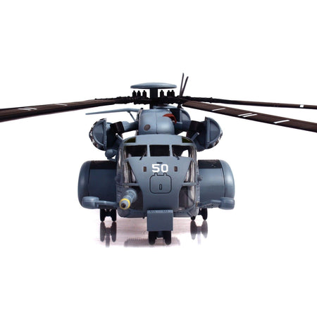 Sikorsky MH - 53E Sea Dragon Helicopter "United States Navy Black Stallions Tail Number 50" Light Gray 1/72 Diecast Model by Panzerkampf - Panzerkampf - ModelCars.com