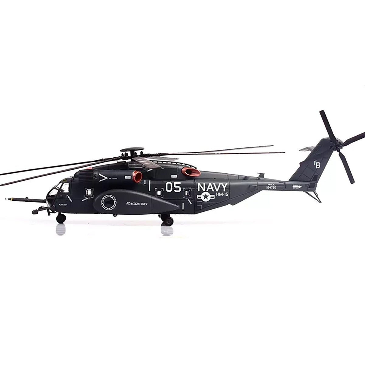 Sikorsky MH-53E Sea Dragon Helicopter "United States Navy Blackhawks Tail Number 05" Dark Gray 1/72 Diecast Model by Panzerkampf-Panzerkampf-ModelCars.com