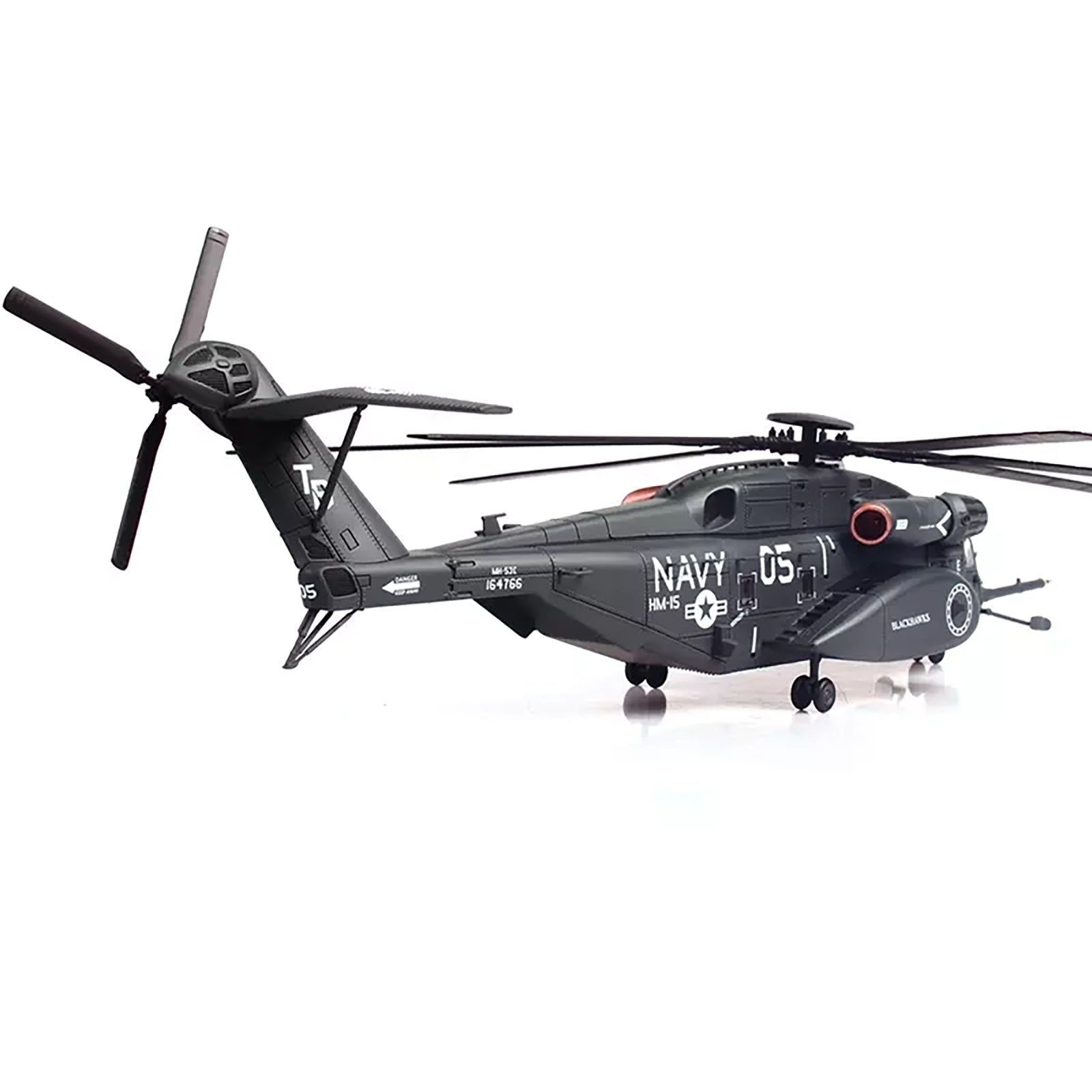 Sikorsky MH - 53E Sea Dragon Helicopter "United States Navy Blackhawks Tail Number 05" Dark Gray 1/72 Diecast Model by Panzerkampf - Panzerkampf - ModelCars.com