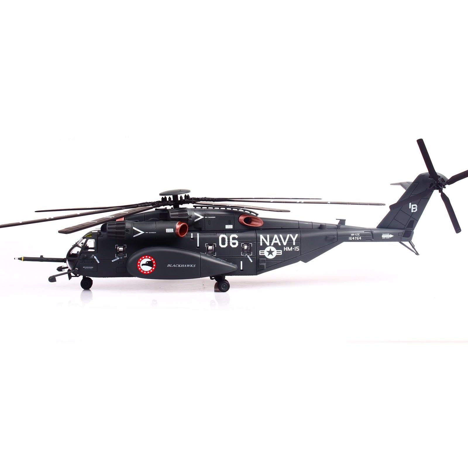 Sikorsky MH - 53E Sea Dragon Helicopter "United States Navy Blackhawks Tail Number 06" Dark Gray 1/72 Diecast Model by Panzerkampf - Panzerkampf - ModelCars.com