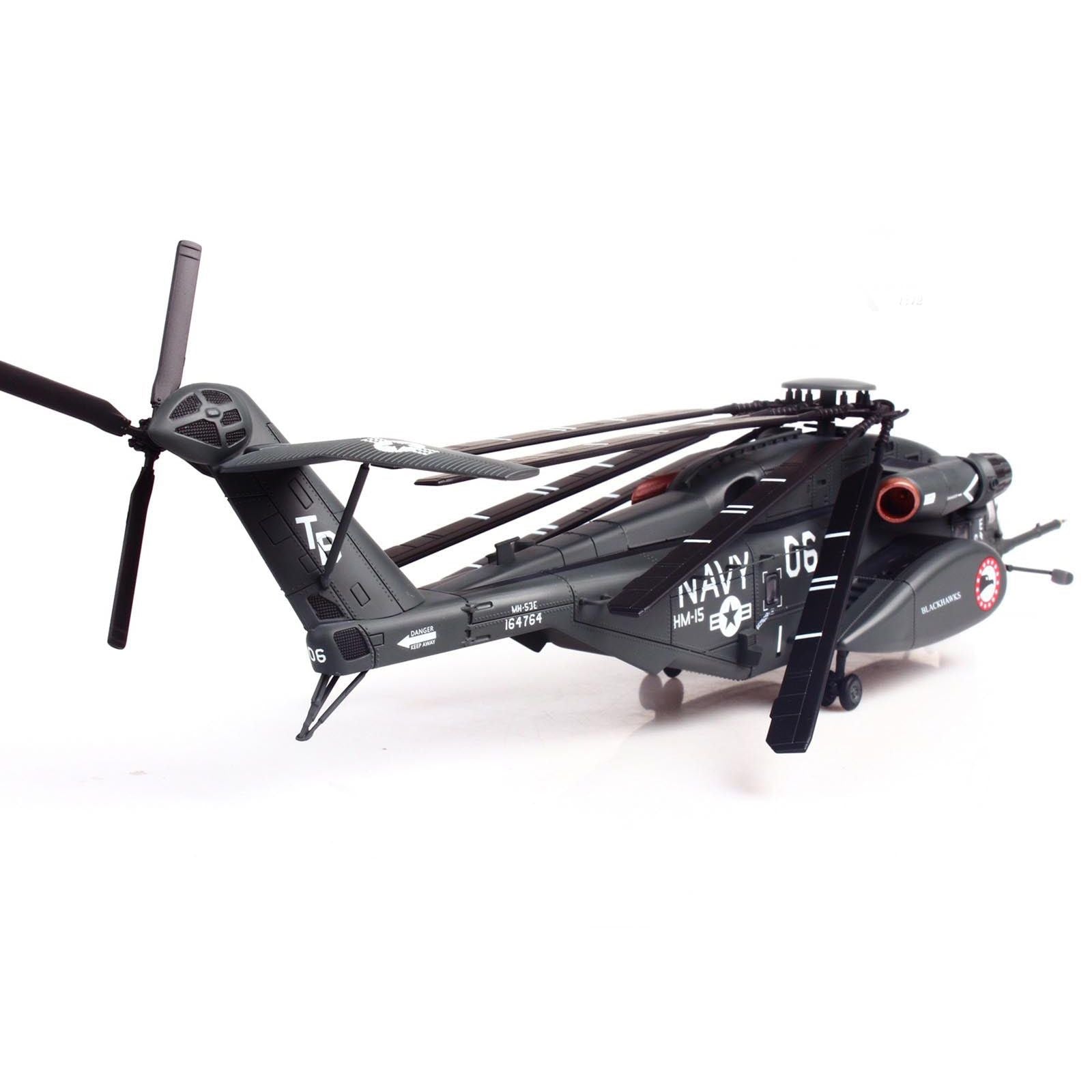 Sikorsky MH - 53E Sea Dragon Helicopter "United States Navy Blackhawks Tail Number 06" Dark Gray 1/72 Diecast Model by Panzerkampf - Panzerkampf - ModelCars.com
