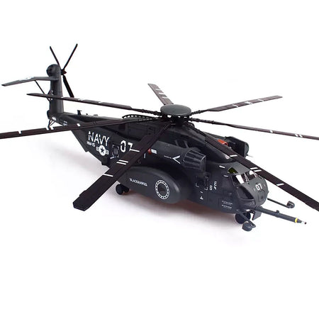 Sikorsky MH - 53E Sea Dragon Helicopter "United States Navy Blackhawks Tail Number 07" Dark Gray 1/72 Diecast Model by Panzerkampf - Panzerkampf - ModelCars.com