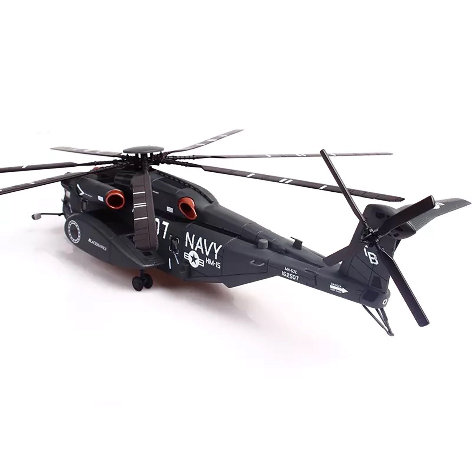 Sikorsky MH - 53E Sea Dragon Helicopter "United States Navy Blackhawks Tail Number 07" Dark Gray 1/72 Diecast Model by Panzerkampf - Panzerkampf - ModelCars.com