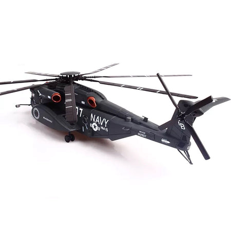 Sikorsky MH - 53E Sea Dragon Helicopter "United States Navy Blackhawks Tail Number 07" Dark Gray 1/72 Diecast Model by Panzerkampf - Panzerkampf - ModelCars.com