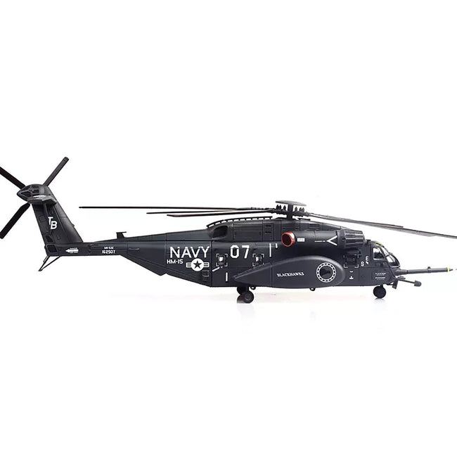 Sikorsky MH - 53E Sea Dragon Helicopter "United States Navy Blackhawks Tail Number 07" Dark Gray 1/72 Diecast Model by Panzerkampf - Panzerkampf - ModelCars.com
