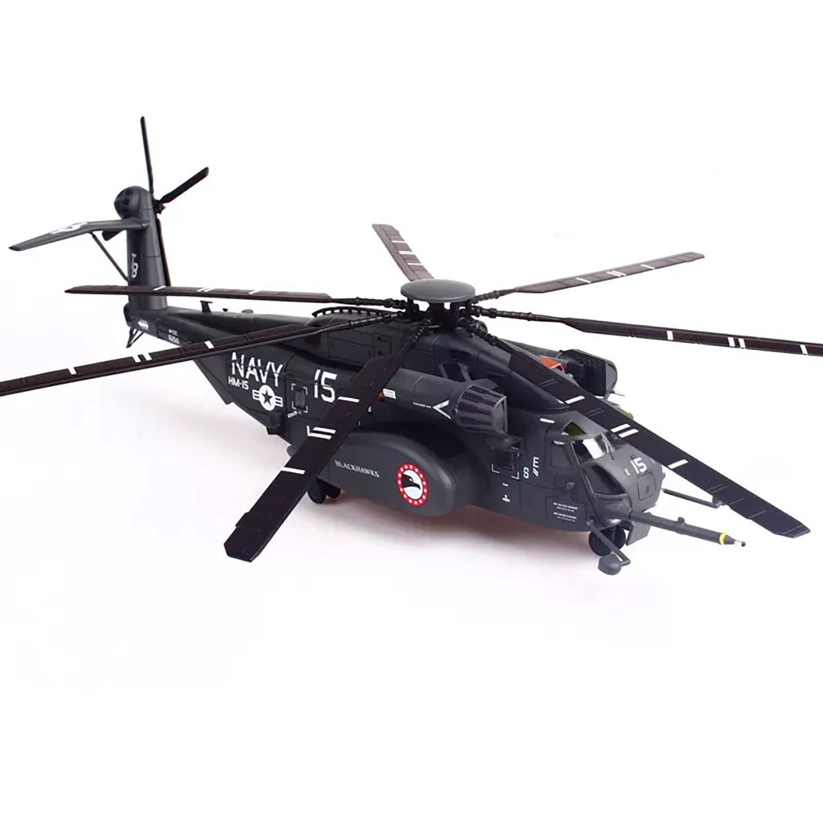 Sikorsky MH - 53E Sea Dragon Helicopter "United States Navy Blackhawks Tail Number 15" Dark Gray 1/72 Diecast Model by Panzerkampf - Panzerkampf - ModelCars.com