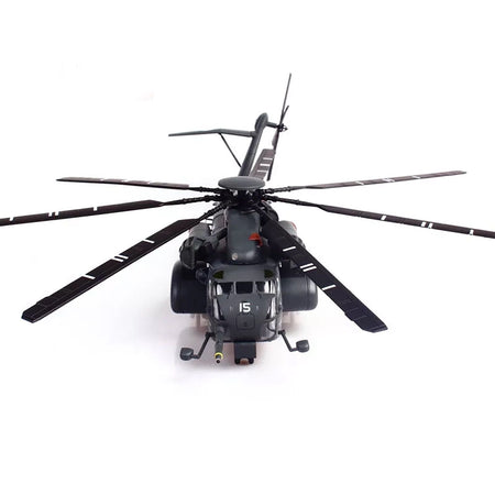 Sikorsky MH-53E Sea Dragon Helicopter "United States Navy Blackhawks Tail Number 15" Dark Gray 1/72 Diecast Model by Panzerkampf-Panzerkampf-ModelCars.com