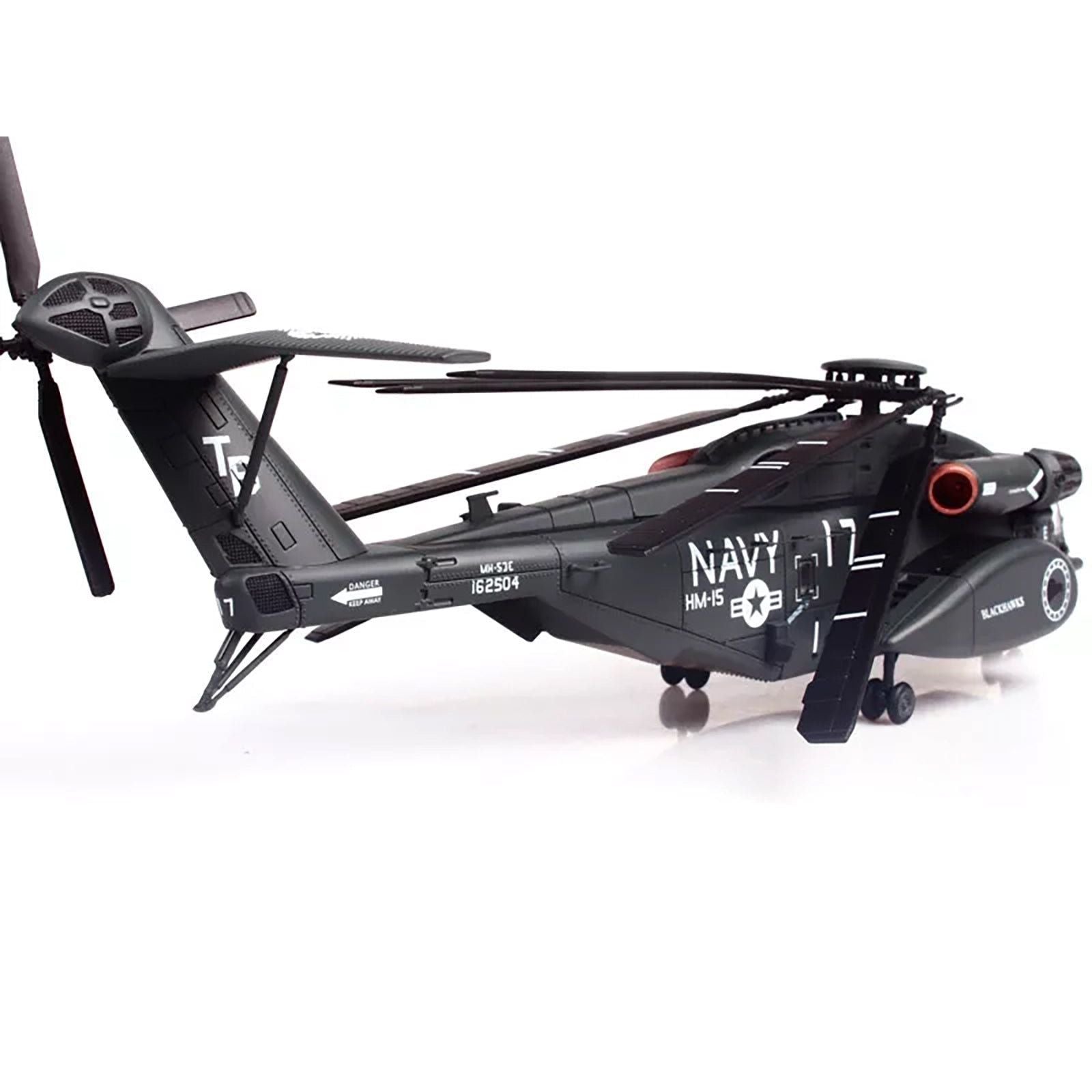 Sikorsky MH - 53E Sea Dragon Helicopter "United States Navy Blackhawks Tail Number 17" Dark Gray 1/72 Diecast Model by Panzerkampf - Panzerkampf - ModelCars.com