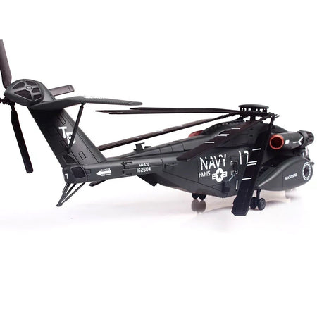 Sikorsky MH - 53E Sea Dragon Helicopter "United States Navy Blackhawks Tail Number 17" Dark Gray 1/72 Diecast Model by Panzerkampf - Panzerkampf - ModelCars.com