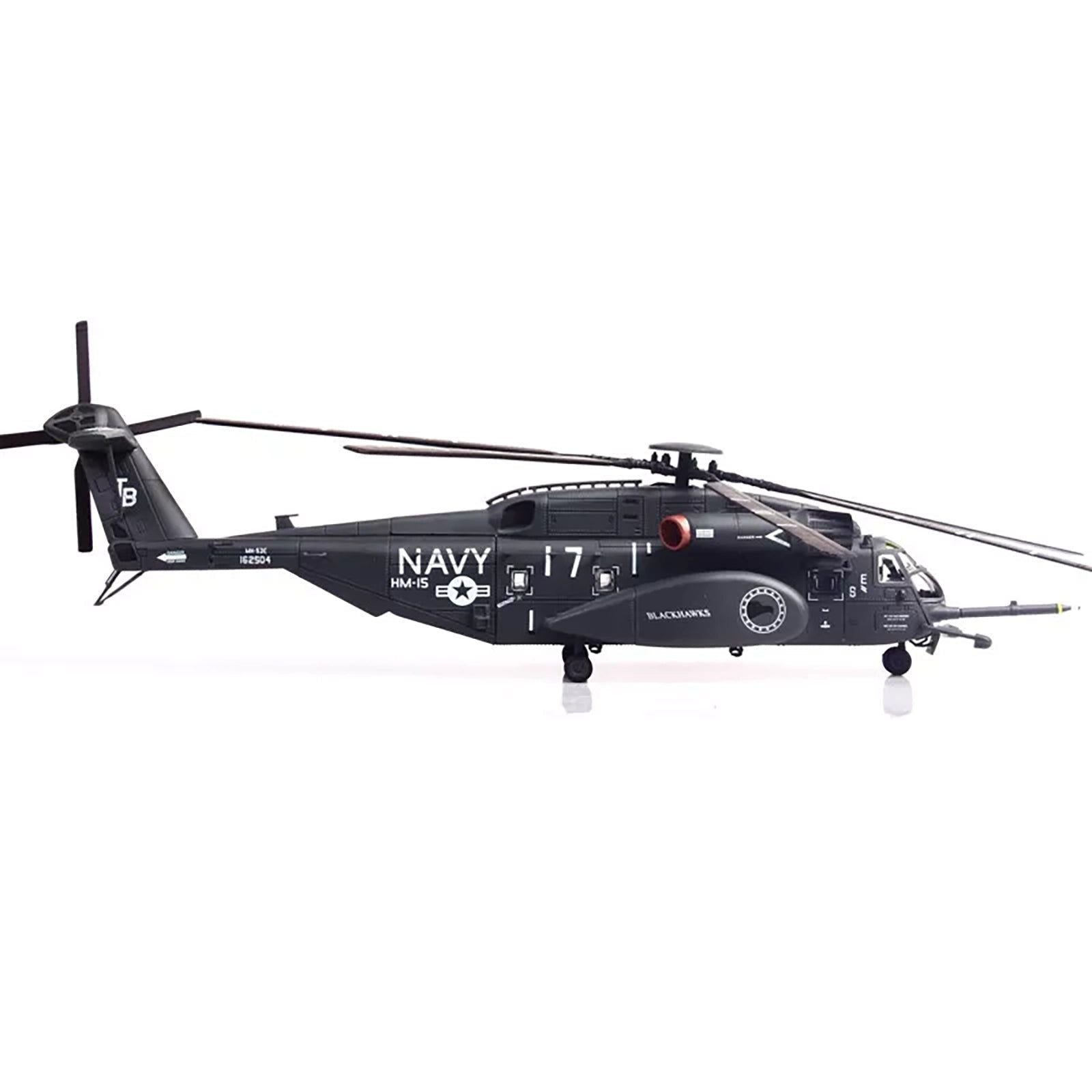 Sikorsky MH - 53E Sea Dragon Helicopter "United States Navy Blackhawks Tail Number 17" Dark Gray 1/72 Diecast Model by Panzerkampf - Panzerkampf - ModelCars.com