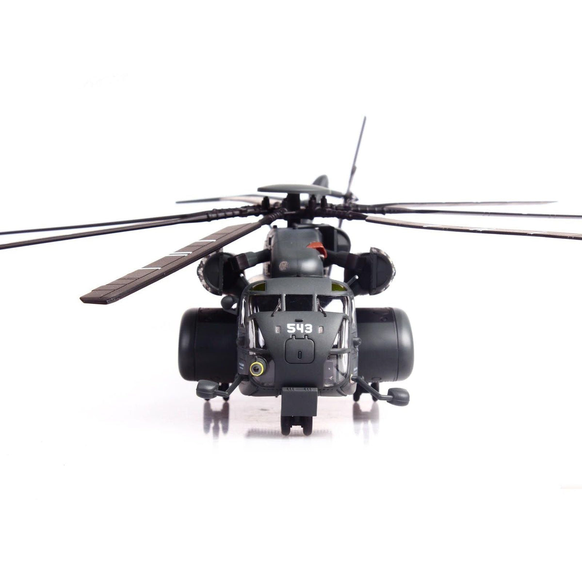 Sikorsky MH-53E Sea Dragon Helicopter "United States Navy Vanguard Tail Number 543" Dark Gray 1/72 Diecast Model by Panzerkampf-Panzerkampf-ModelCars.com