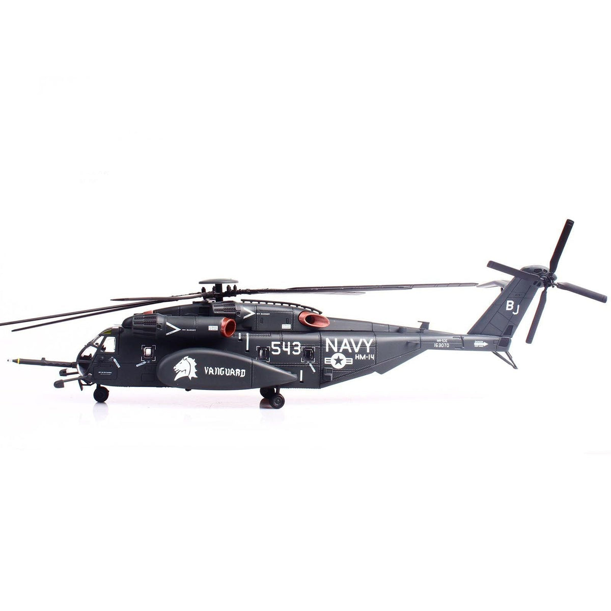 Sikorsky MH-53E Sea Dragon Helicopter "United States Navy Vanguard Tail Number 543" Dark Gray 1/72 Diecast Model by Panzerkampf-Panzerkampf-ModelCars.com