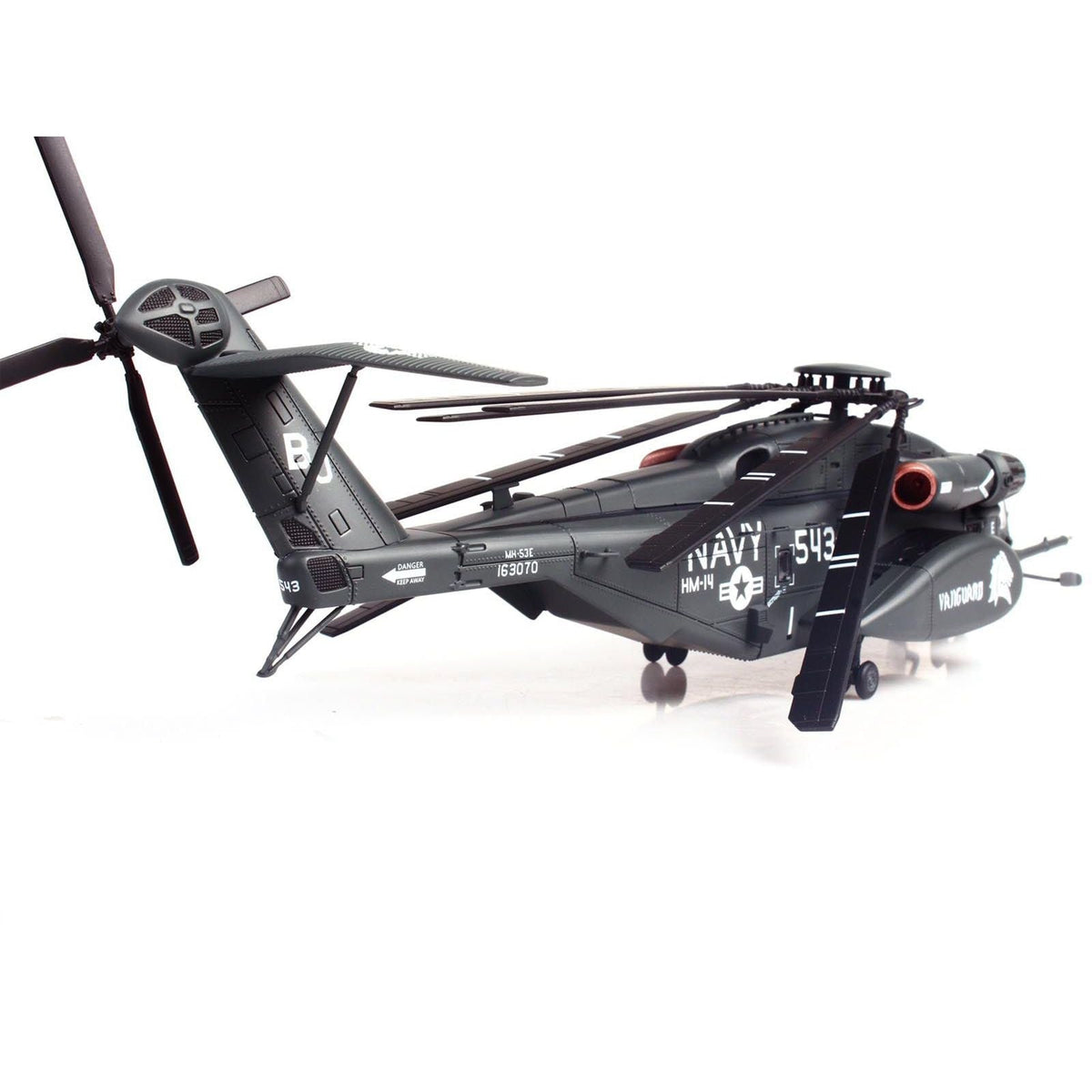 Sikorsky MH-53E Sea Dragon Helicopter "United States Navy Vanguard Tail Number 543" Dark Gray 1/72 Diecast Model by Panzerkampf-Panzerkampf-ModelCars.com