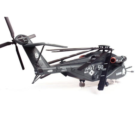 Sikorsky MH-53E Sea Dragon Helicopter "United States Navy Vanguard Tail Number 543" Dark Gray 1/72 Diecast Model by Panzerkampf-Panzerkampf-ModelCars.com