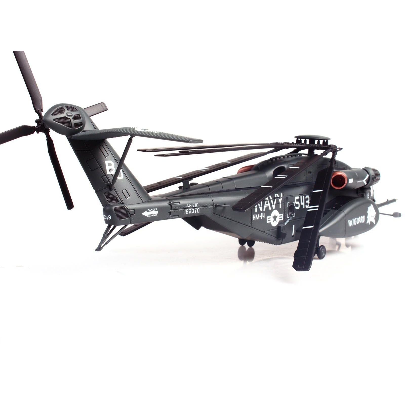 Sikorsky MH - 53E Sea Dragon Helicopter "United States Navy Vanguard Tail Number 543" Dark Gray 1/72 Diecast Model by Panzerkampf - Panzerkampf - ModelCars.com