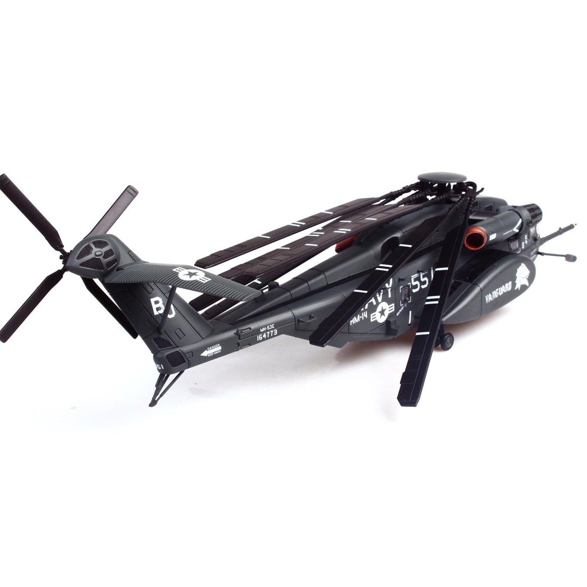 Sikorsky MH-53E Sea Dragon Helicopter "United States Navy Vanguard Tail Number 551" Dark Gray 1/72 Diecast Model by Panzerkampf-Panzerkampf-ModelCars.com