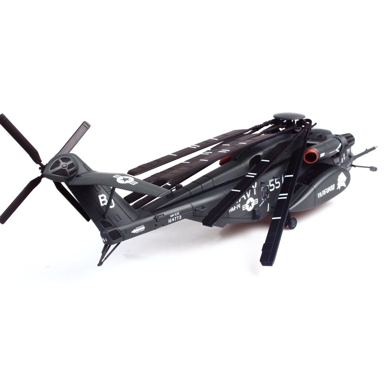 Sikorsky MH - 53E Sea Dragon Helicopter "United States Navy Vanguard Tail Number 551" Dark Gray 1/72 Diecast Model by Panzerkampf - Panzerkampf - ModelCars.com