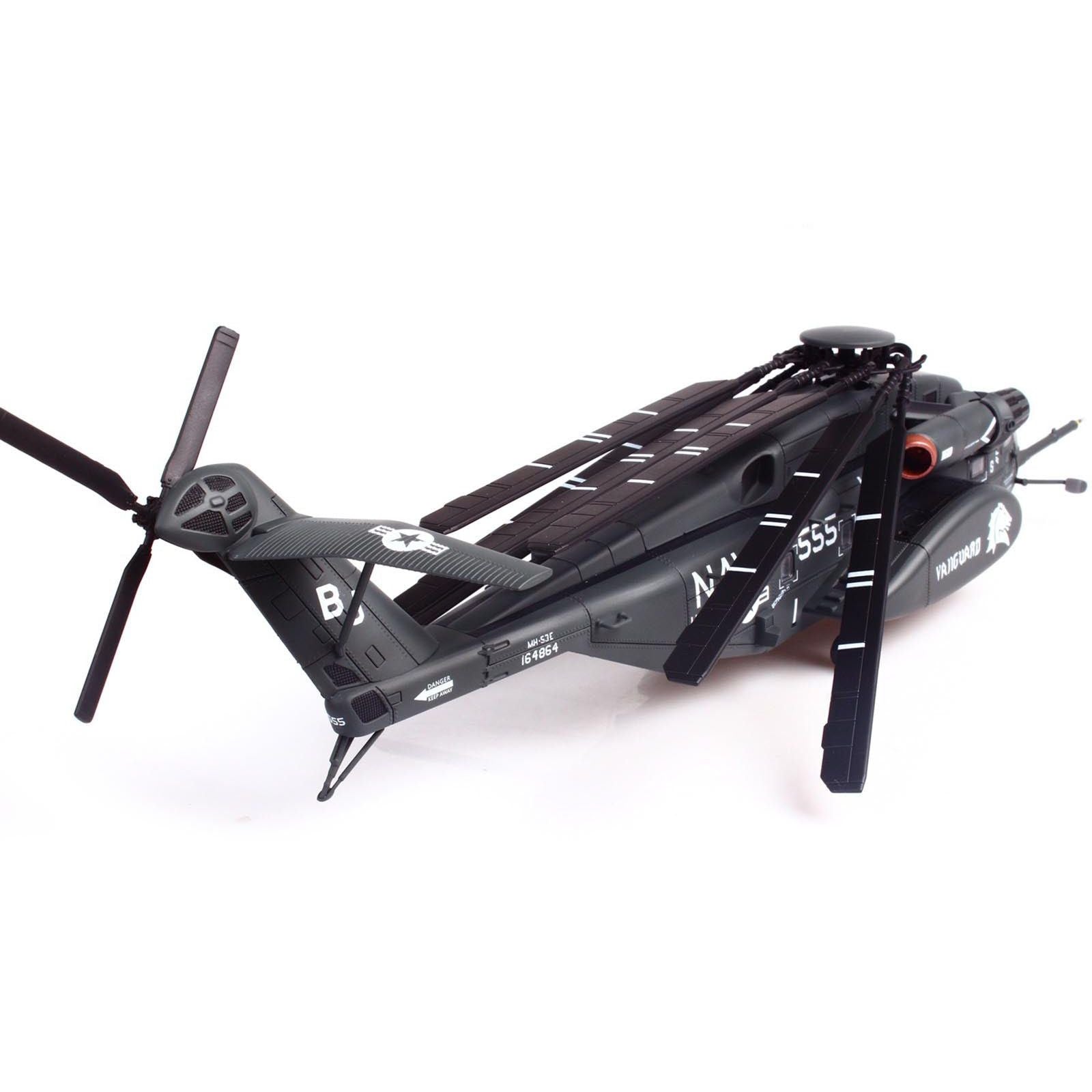 Sikorsky MH - 53E Sea Dragon Helicopter "United States Navy Vanguard Tail Number 555" Dark Gray 1/72 Diecast Model by Panzerkampf - Panzerkampf - ModelCars.com