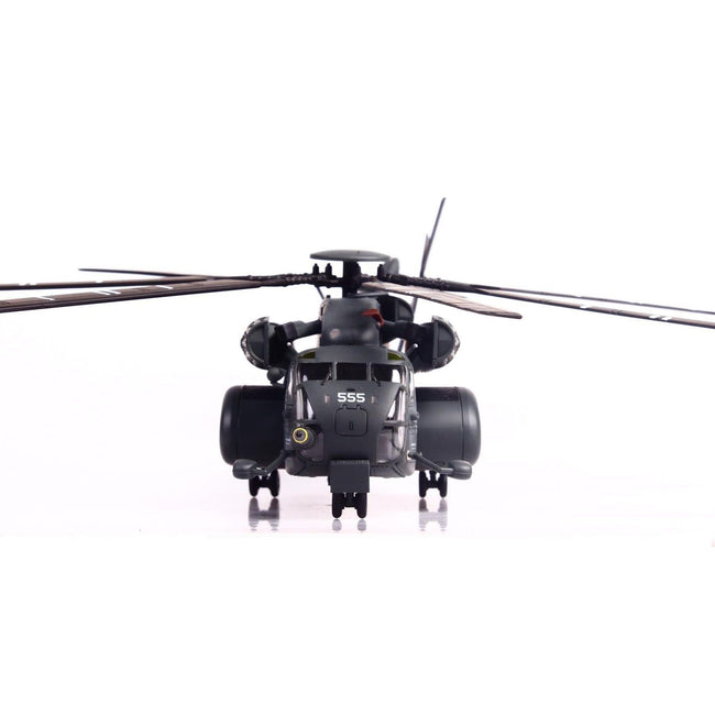 Sikorsky MH-53E Sea Dragon Helicopter "United States Navy Vanguard Tail Number 555" Dark Gray 1/72 Diecast Model by Panzerkampf-Panzerkampf-ModelCars.com