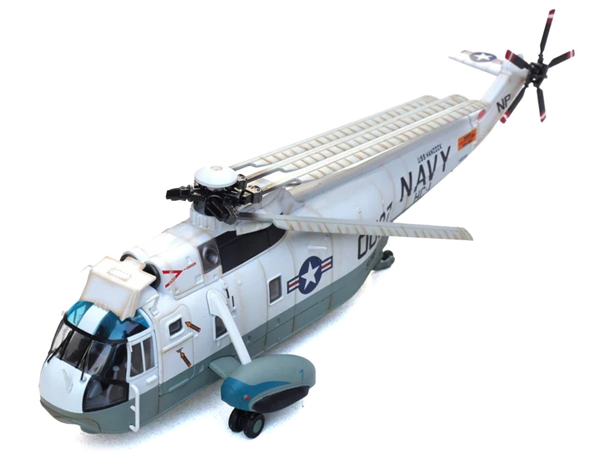 Sikorsky SH-3G Sea King Helicopter "149718-NF 0037 Helicopter Combat Support Squadron 1 (HC-1) Fleet Angels USS Hancock (CVA-19)" (1970s) United States Navy 1/72 Diecast Model by Legion-Legion-ModelCars.com
