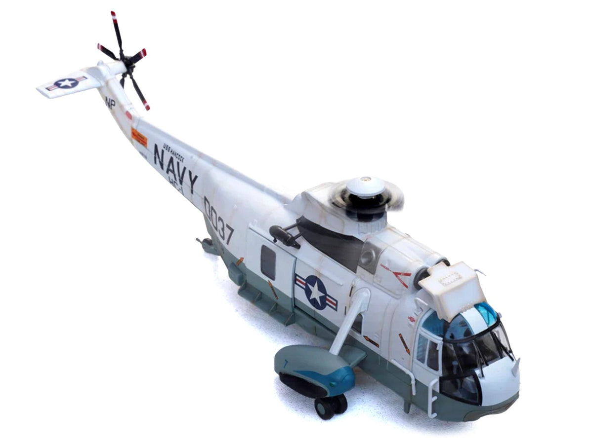 Sikorsky SH-3G Sea King Helicopter "149718-NF 0037 Helicopter Combat Support Squadron 1 (HC-1) Fleet Angels USS Hancock (CVA-19)" (1970s) United States Navy 1/72 Diecast Model by Legion-Legion-ModelCars.com