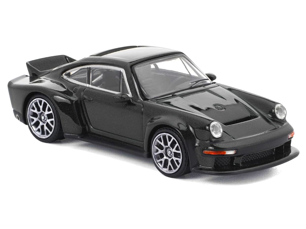Singer DLS Turbo Black Metallic 1/64 Diecast Model Car by Pop Race-Pop Race-ModelCars.com